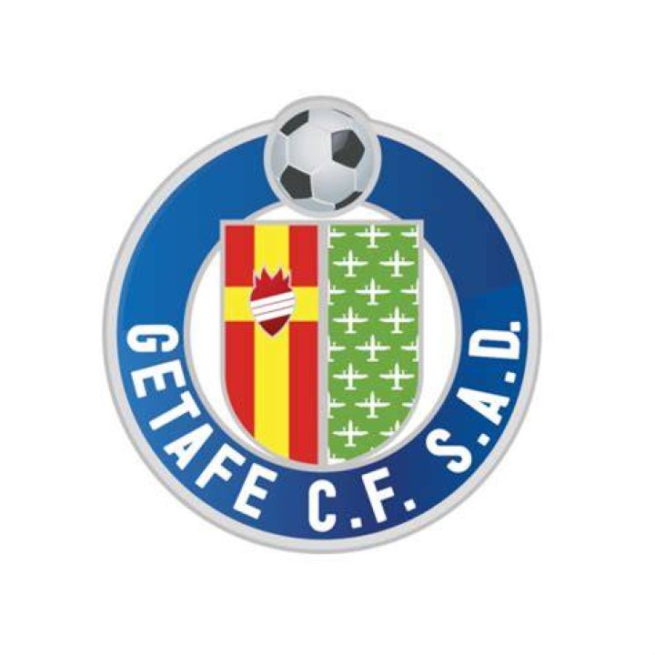 Getafe's Stefan Mitrovic celebrates scoring their first goal with Nemanja Maksimovic on September 21, 2021