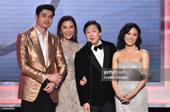 Ken Jeong, Constance Wu, Henry Golding, Gemma Chan, Awkwafina, and Jing Lusi at a special screening of "Crazy Rich Asians" on September 4, 2018, in London, England. | Source: Getty Images