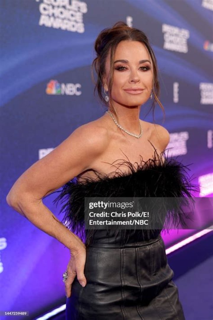 Kyle Richards pictured at the Oscars last night