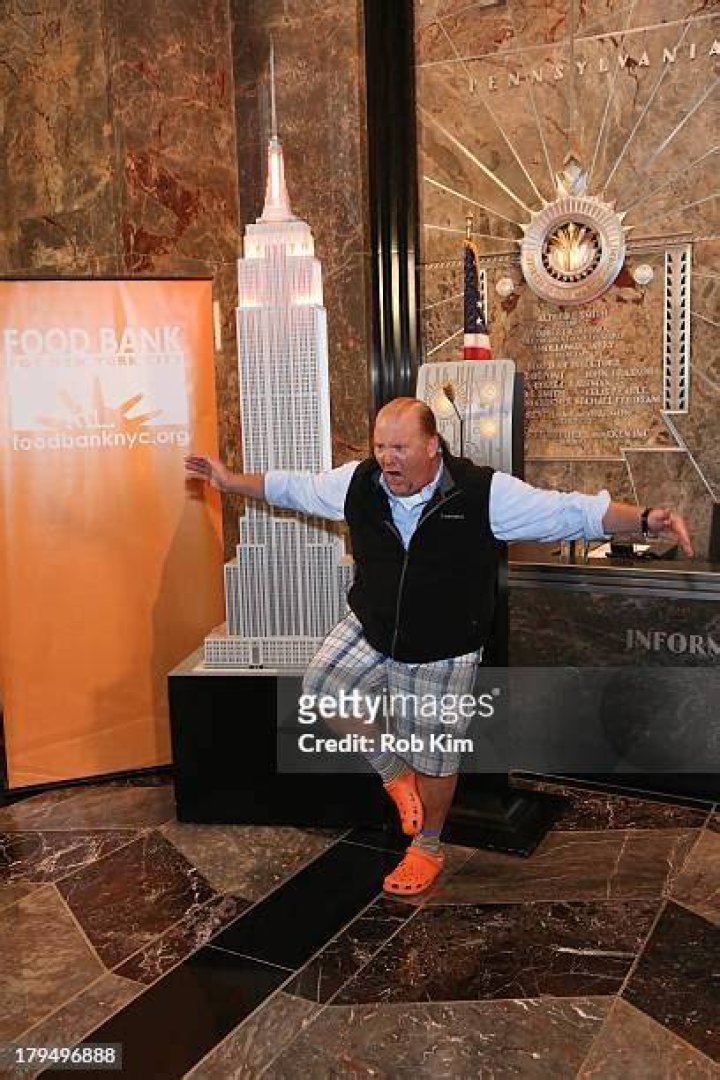 Mario Batali lights the Empire State Building orange. | Source: Getty Images