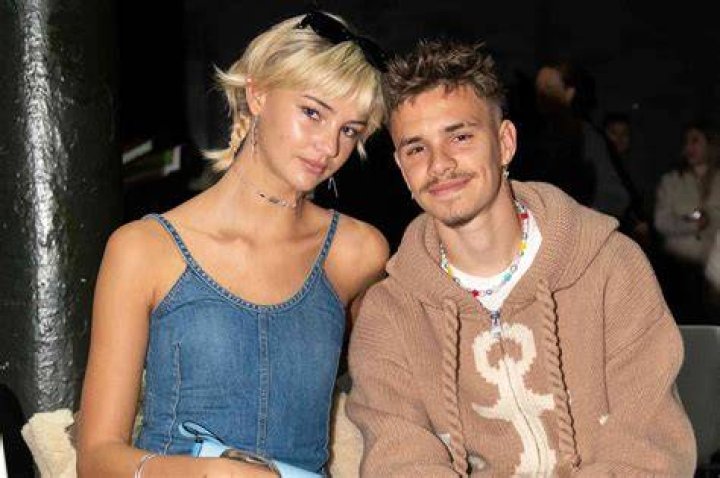 Mia Regan and Romeo Beckham at the Netflix "Beckham" UK Premiere in London, England on October 03, 2023. | Source: Getty Images
