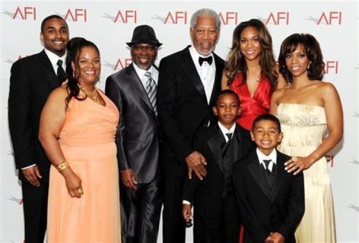 Morgan Freeman and his family at the Cannes Festival in 2005 | Source: Getty Images
