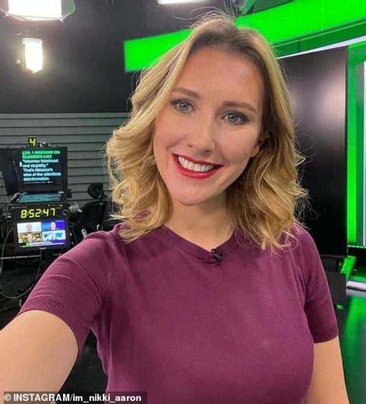Ms Aaron also spouted Kremlin lines claiming the invasion was a 'military operation' launched by Putin after a call for 'military assistance' by pro-Russian separatist in the Donbass region