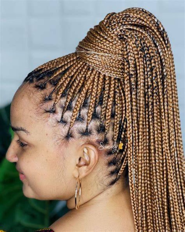Pin on Knotless braids with beads