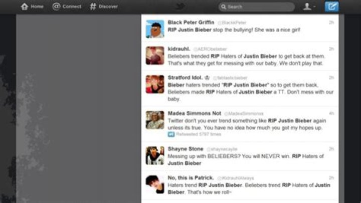 RIP Justin Bieber Twitter Death Hoax Trends As Singer Tweets About Day With Grandpa IBTimes
