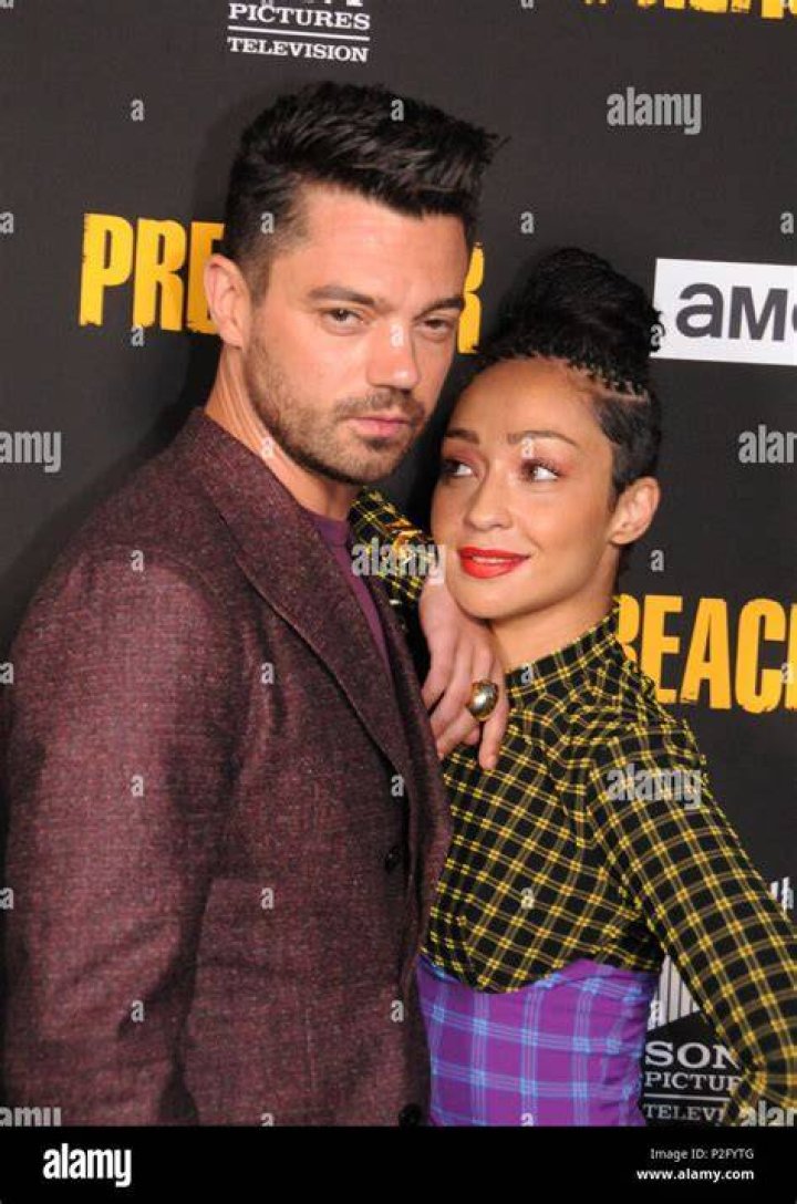 Ruth Negga and Dominic Cooper speak onstage at the #IMDboat at San Diego Comic-Con 2019 on July 19, 2019, in San Diego, California | Source: Getty Images