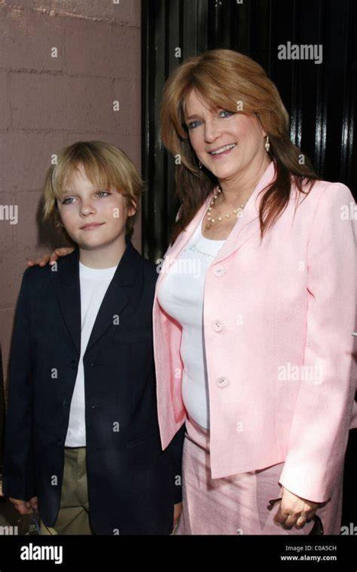 Susan Olsen with her son Michael photographed in 2001 | Source: Getty Images